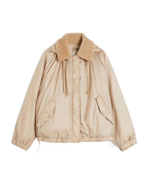 Weekend by Maxmara Natural Hooded Quilted Jacket