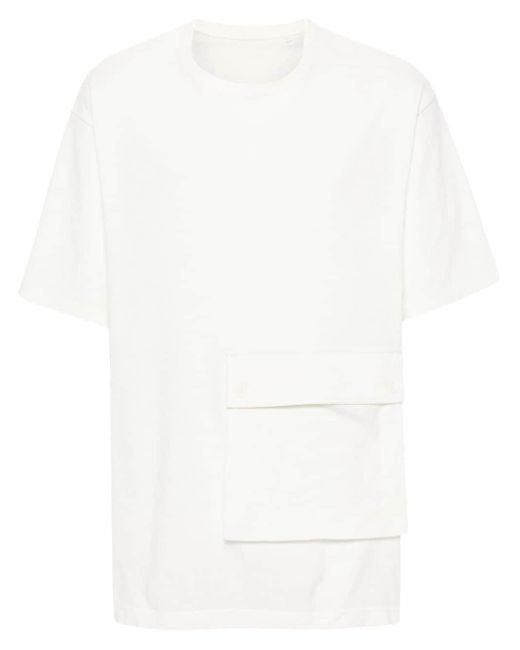 Y-3 White Crepe Jersey T-shirt