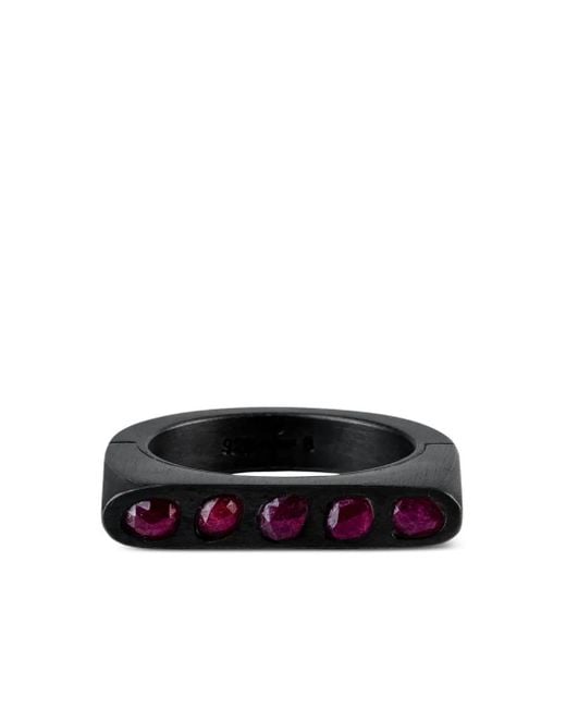 Parts Of 4 Black Sistema Ruby Ring