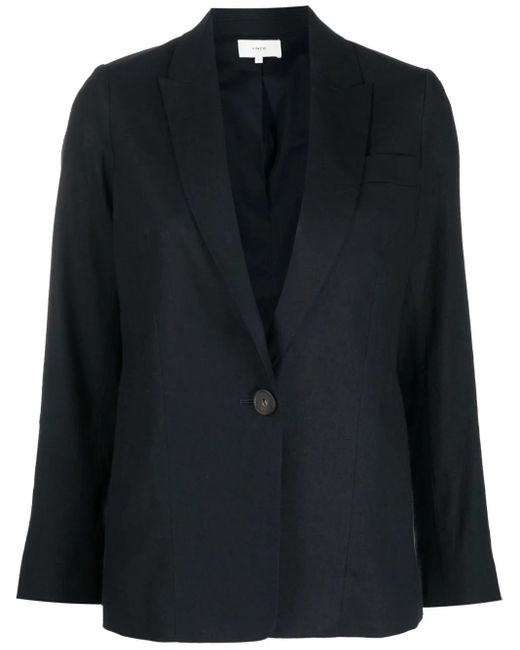 Vince Black Single-Breasted Blazer