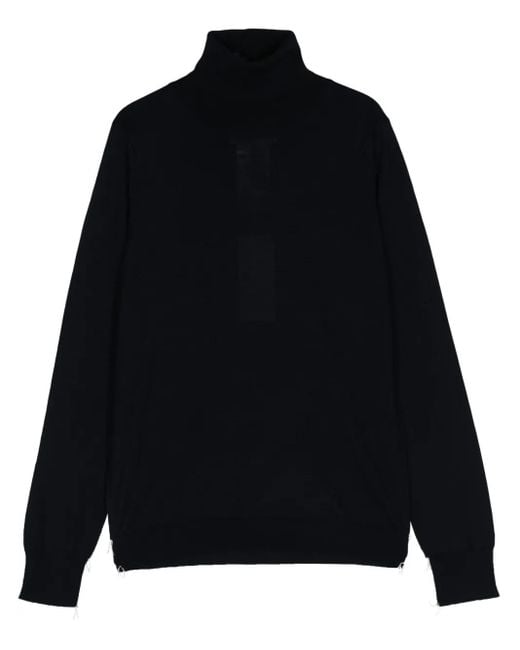 Maison Margiela Black Four-Stitch Sweater
