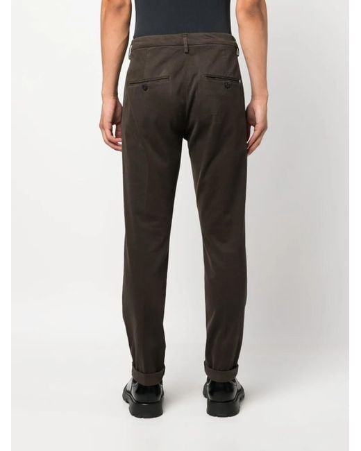 Dondup Black Slim-Fit Chinos for men