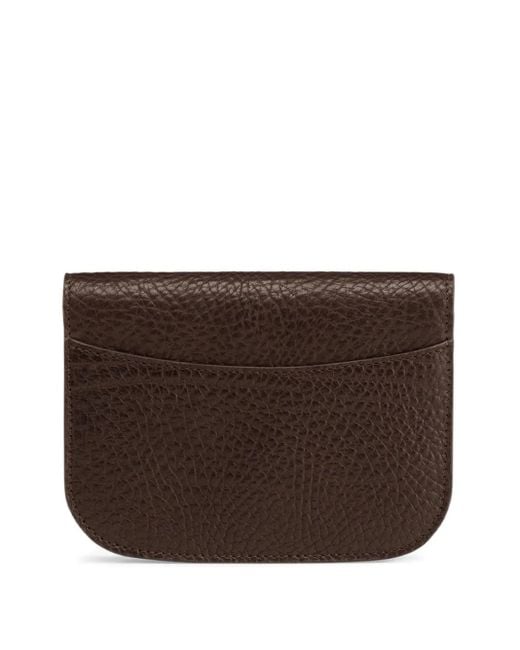 Lemaire Brown Grained-Leather Wallet