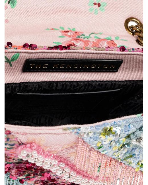 Kurt Geiger Gray Kensington Fringed Shoulder Bag