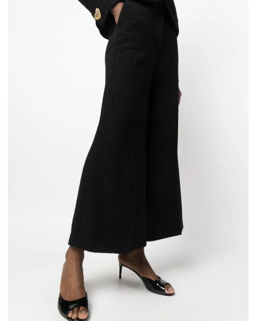 Moschino Black Wide-Leg Trousers