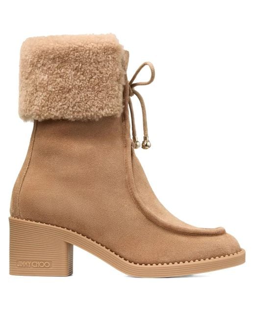Jimmy Choo Brown 60Mm Hali Boots