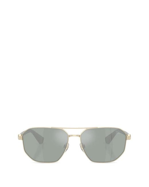 Burberry Gray Pilot-Frame Sunglasses for men