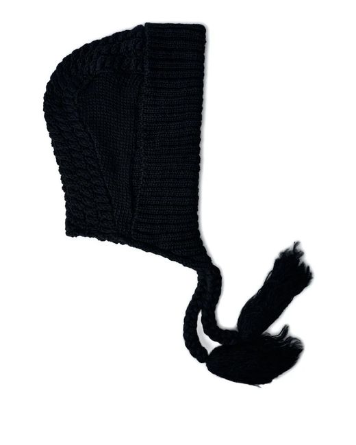 Limi Feu Black Braided-Ties Balaclava