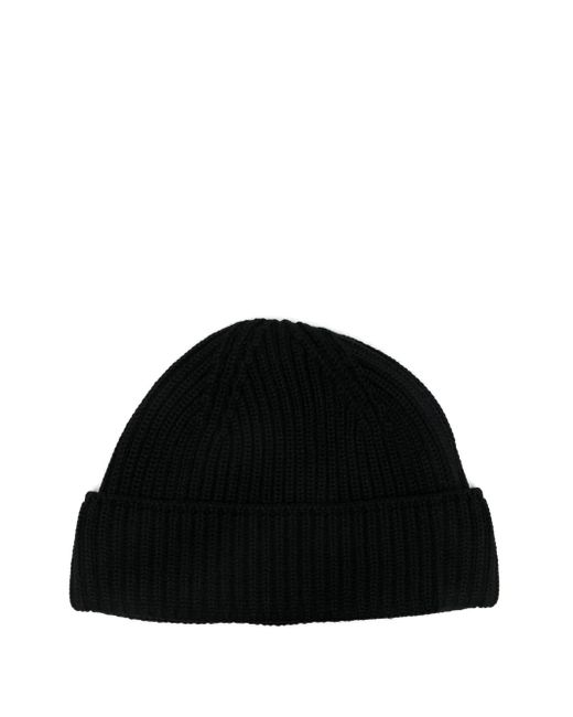 S.N.S Herning Black Fender Beanie Hat for men