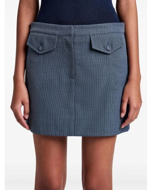 Proenza Schouler Blue Jamison Mini Skirt