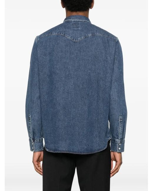 Levi's Blue Barstow Western Denim Shirt for men
