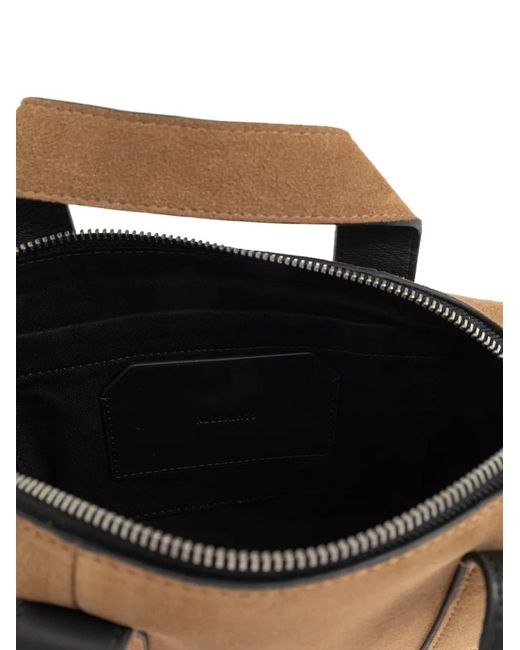 Sac Cabas En Cuir À Boucle AllSaints en coloris Brown