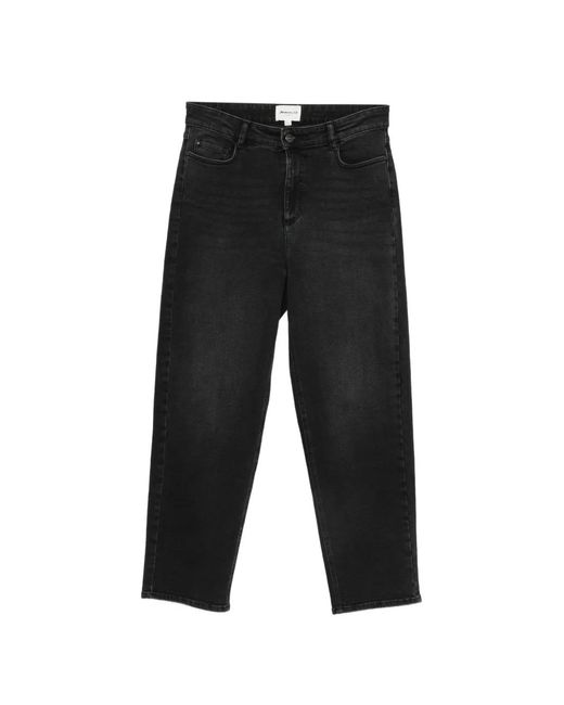 MAISON 123 Black Rio Faded-Effect Jeans
