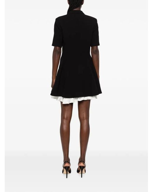 Sandro Black Ruffled Mini Dress