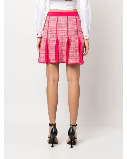 Elisabetta Franchi Pink High-Waisted Pleated Skirt