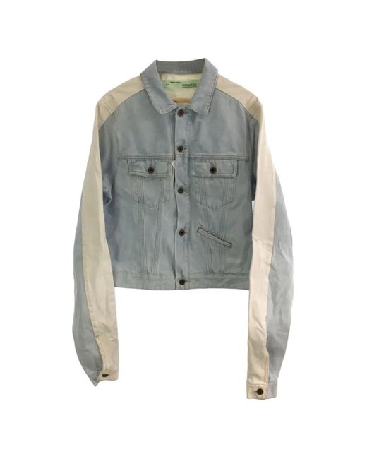 Off-White c/o Virgil Abloh Gray Contrast-Panels Jacket for men