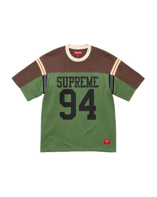 Supreme Green Split T-Shirt for men