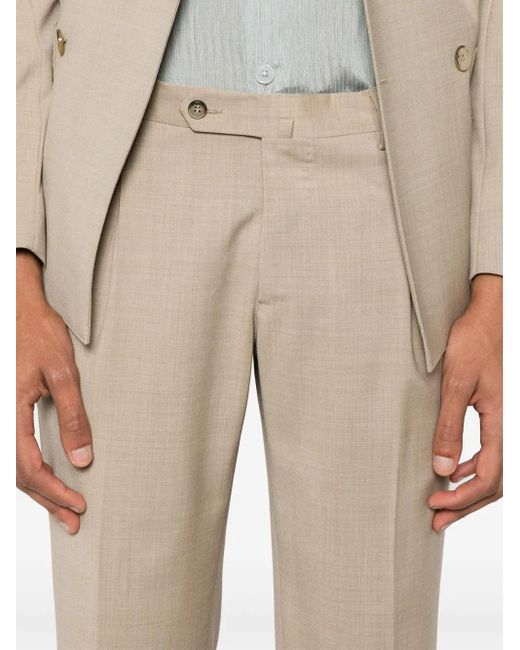 Traje con doble botonadura Luigi Bianchi de hombre de color Natural