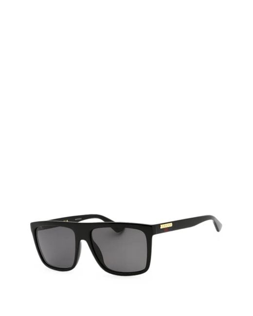 Gucci Black Rectangle-Frame Sunglasses for men