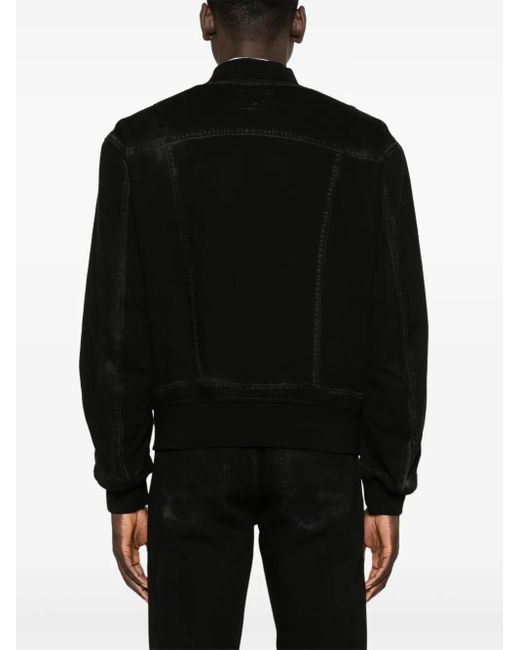 McQueen Denim Bomberjack in het Black voor heren