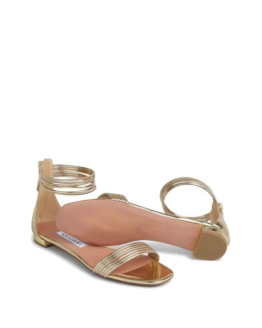 Aquazzura White Sway Sandals