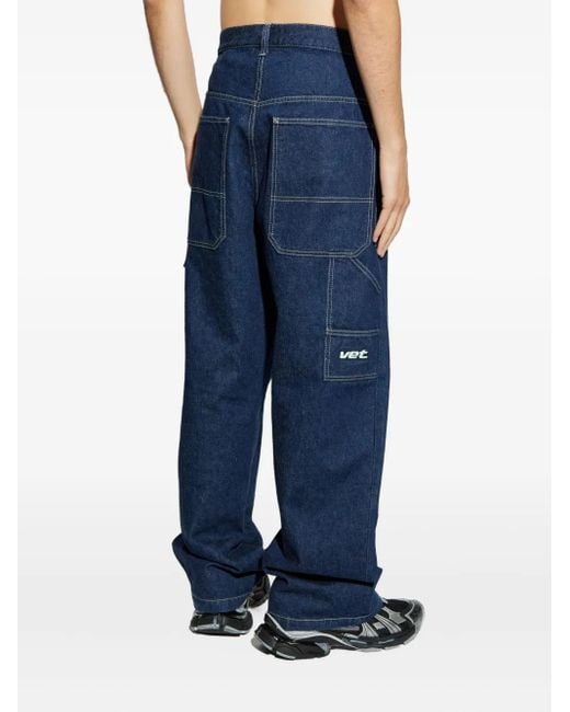 Vetements Blue Utility-Pocket Jeans for men