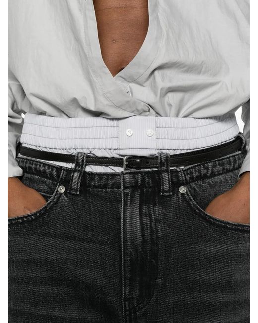 Vaqueros Con Cinturón Alexander Wang de color Gray