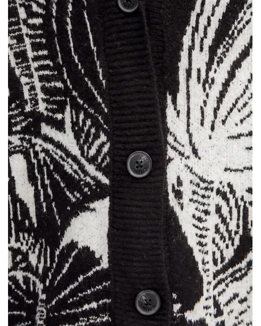 Desigual Purple Floral-Pattern V-Neck Cardigan