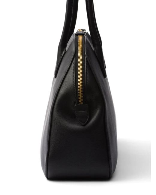 Prada Black 1Bg522 Leather Tote Bag