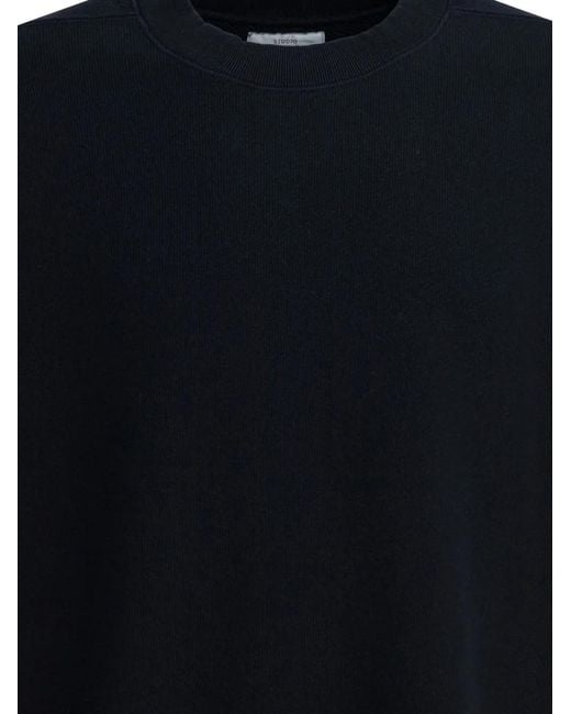Beams Plus Blue Holly Crew-Neck Cotton Sweater for men