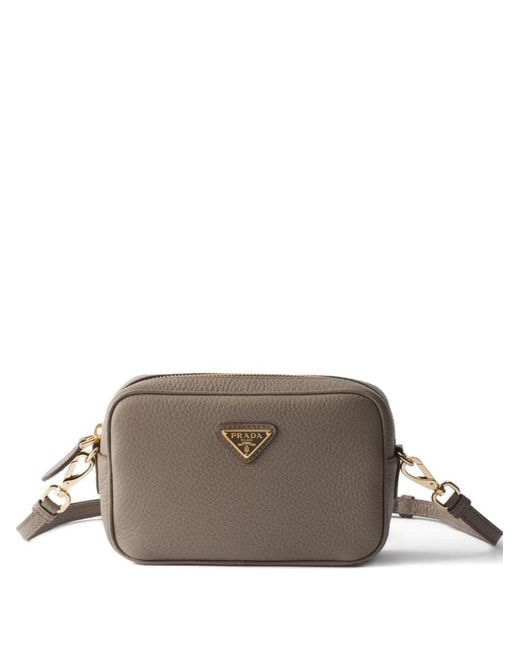 Prada Brown Mini Leather Shoulder Bag