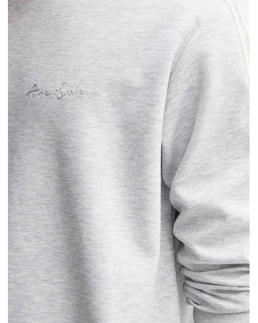 ARMANI EXCHANGE Gray Sweat Rayé À Logo for men
