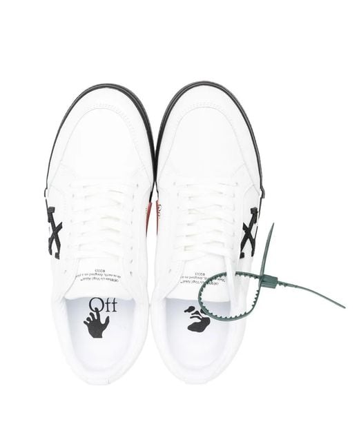 Off-White c/o Virgil Abloh White Vulcanized Low-Top Sneakers for men