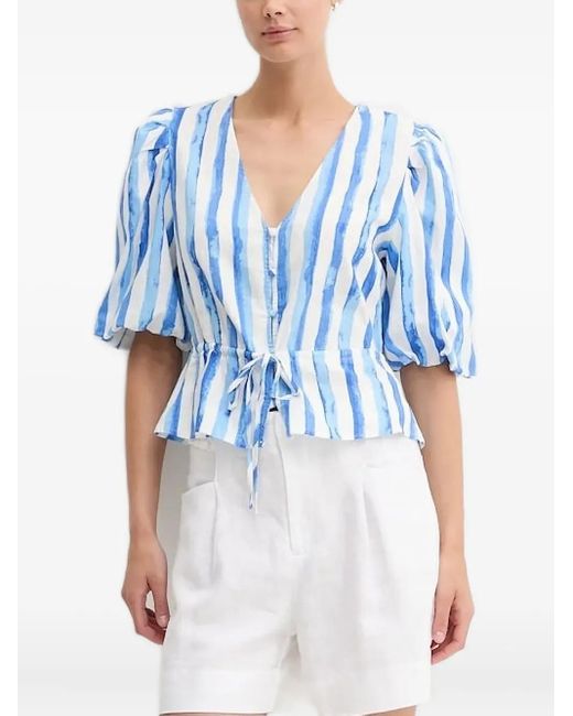 Top a rayas Pedro Del Hierro Madrid de color Blue