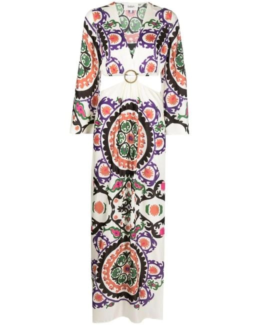 Robe À Fleurs Imprimées Ba&sh en coloris White