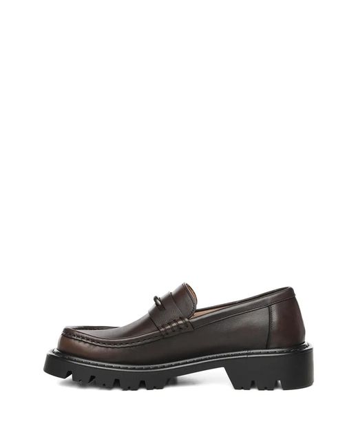 Loewe Black 40Mm Sierra Lug-Sole Loafers for men