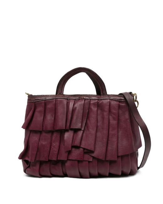 Caterina Lucchi Purple Kleiner Adele Tote Bag mit Rüschen