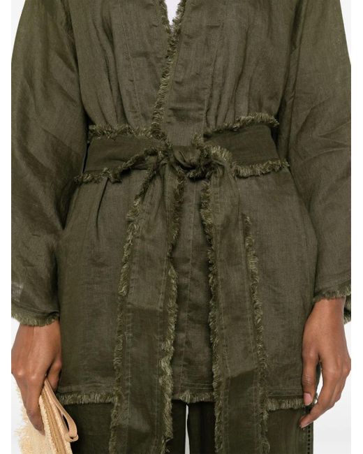 P.A.R.O.S.H. Green Linen Jacket