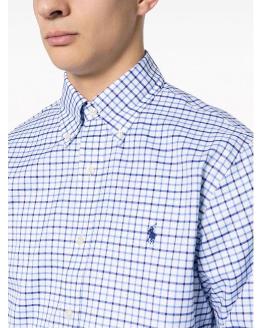 Chemise à logo Polo Pony brodé Polo Ralph Lauren pour homme en coloris Blue