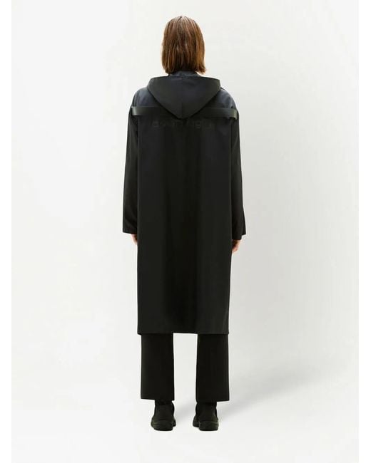 Courreges Blue Zip-Up Hooded Parka for men