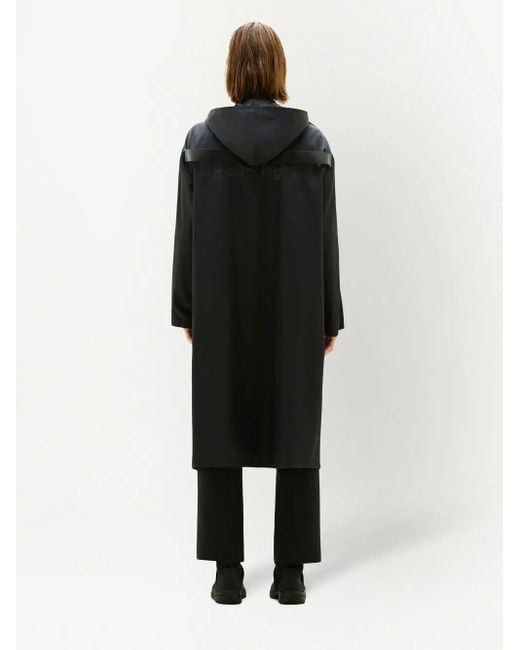 Courreges Blue Zip-Up Hooded Parka for men