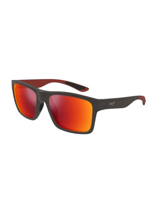Maui Jim Red The Flats Square Sunglasses