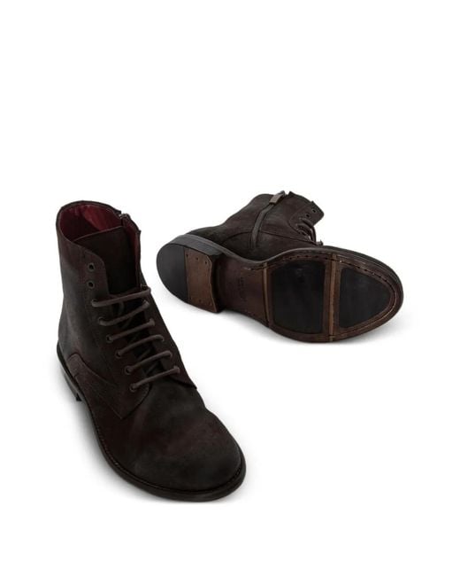 SOMMET Brown Lace-Up Ankle Boots