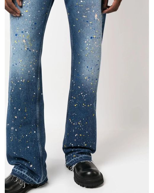 Off-White c/o Virgil Abloh Blue Wide-leg Cotton Denim Jeans for men