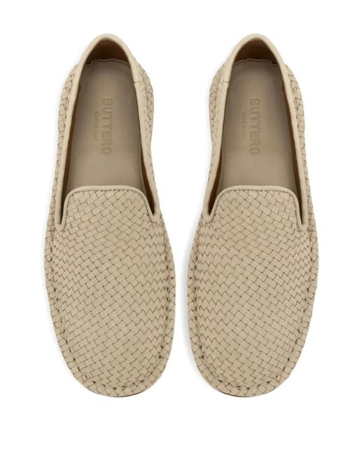 Buttero Natural Leather Loafers
