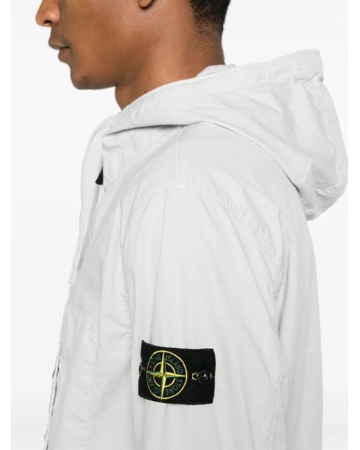 Stone Island Jacke Mit Kompass-Patch in White für Herren