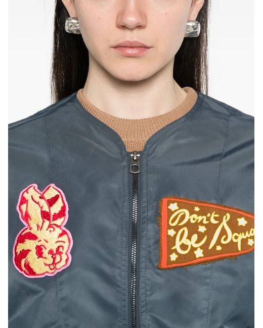 KENZO Blue Appliqué Zip Jacket