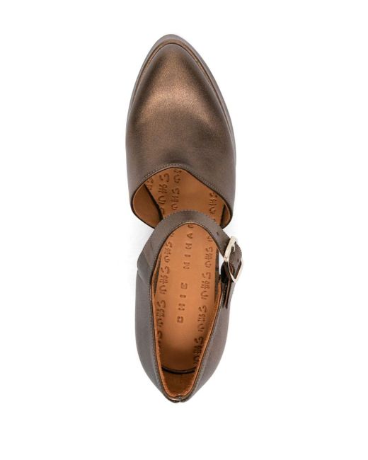 Chie Mihara Brown 75Mm Facet Pumps