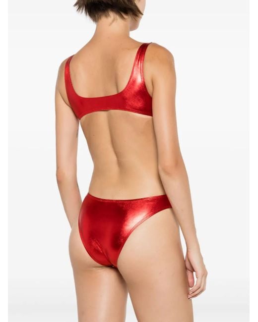 Brigitte Bardot Red Carnaval/Festival Boca Sequin-Embellished One-Piece