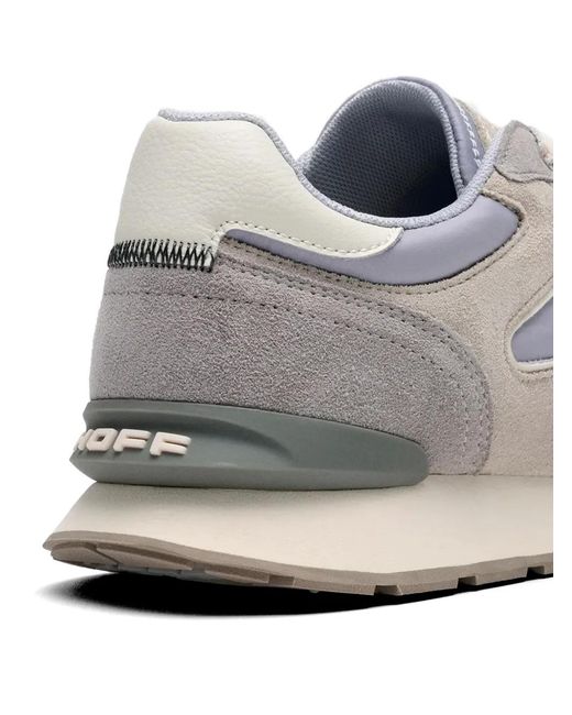 HOFF White City Stone Panelled Lace-Up Sneakers